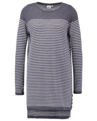 Robe-pull à rayures horizontales grise Object