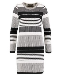 Robe-pull à rayures horizontales grise Only