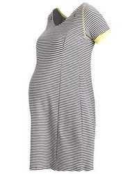 Robe-pull à rayures horizontales grise Pomkin