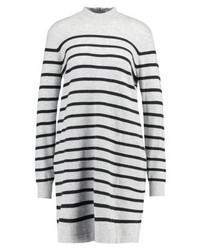 Robe-pull à rayures horizontales grise Tom Tailor