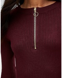 Robe-pull bordeaux Brave Soul