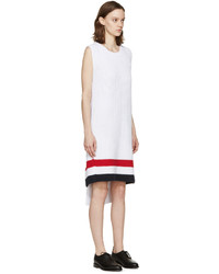Robe-pull en tricot blanche Thom Browne