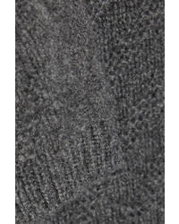 Robe-pull en tricot gris foncé Fendi