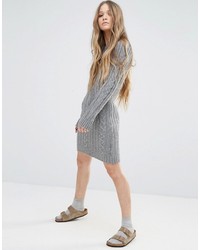 Robe-pull en tricot grise Moon River