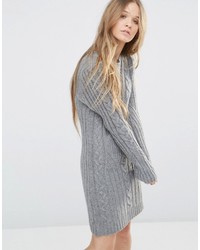 Robe-pull en tricot grise Moon River