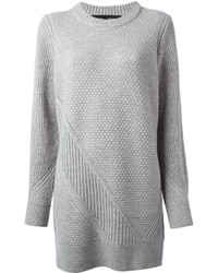 Robe-pull en tricot grise Proenza Schouler
