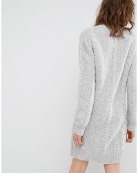 Robe-pull en tricot grise Gestuz