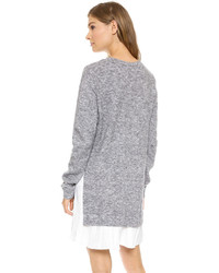 Robe-pull en tricot grise Clu