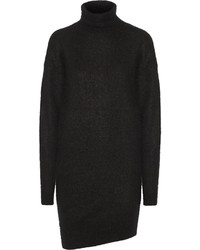Robe-pull en tricot noire Acne Studios