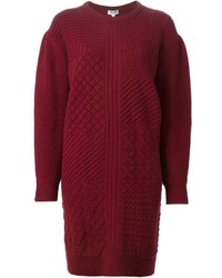 Robe-pull en tricot rouge Kenzo
