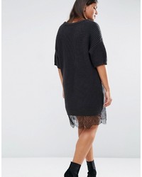 Robe-pull gris foncé Asos