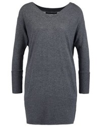 Robe-pull gris foncé Only