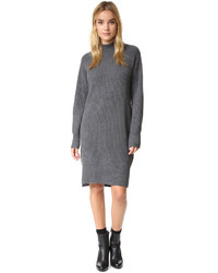 Robe-pull grise DKNY