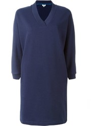 Robe-pull imprimée bleu marine Kenzo