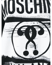 Robe-pull imprimée noire Moschino