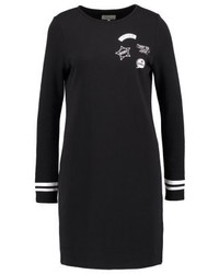Robe-pull imprimée noire TWINTIP
