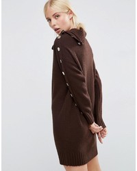 Robe-pull marron foncé Asos