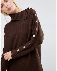 Robe-pull marron foncé Asos