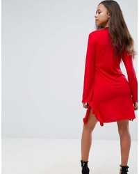 Robe-pull rouge