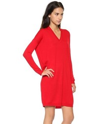 Robe-pull rouge 6397