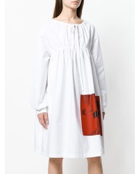 Robe style paysanne blanche Calvin Klein 205W39nyc