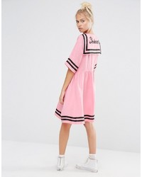 Robe style paysanne fuchsia Lazy Oaf