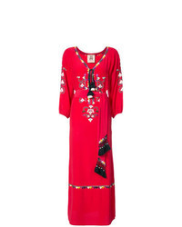 Robe style paysanne rouge