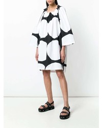 Robe trapèze á pois blanche et noire Junya Watanabe