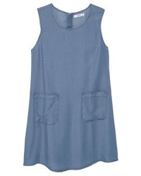 Robe trapèze bleue Mango