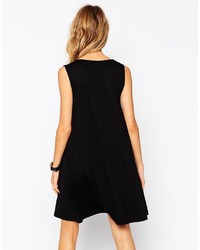 Robe trapèze noire Asos