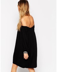 Robe trapèze noire Asos