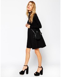 Robe trapèze noire Asos