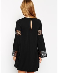 Robe trapèze noire Asos