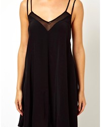 Robe trapèze noire Asos