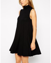 Robe trapèze noire Asos