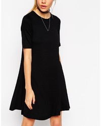 Robe trapèze noire Asos