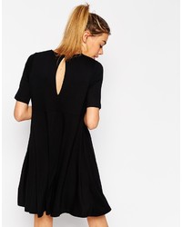 Robe trapèze noire Asos