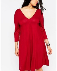 Robe trapèze noire Asos