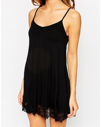 Robe trapèze noire Asos