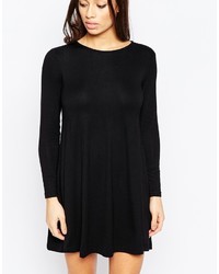 Robe trapèze noire Asos