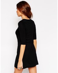 Robe trapèze noire Asos