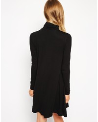 Robe trapèze noire Asos