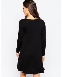 Robe trapèze noire Asos