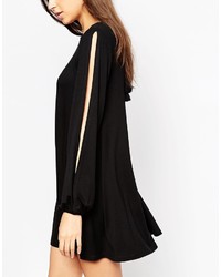 Robe trapèze noire Asos