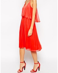 Robe trapèze rouge Asos