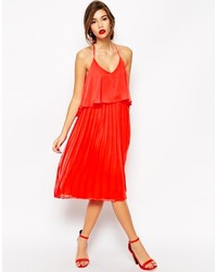 Robe trapèze rouge Asos