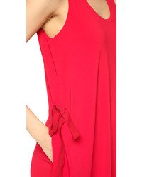 Robe trapèze rouge Maison Margiela