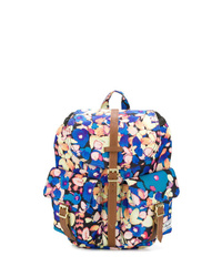 Sac à dos à fleurs bleu