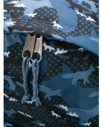 Sac à dos camouflage bleu marine MAISON KITSUNÉ