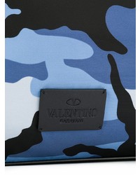 Sac à dos camouflage bleu Valentino